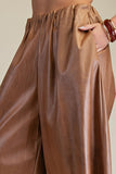 Stacey Faux Leather Mid-rise Culotte Pants